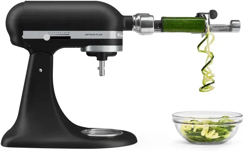 KitchenAid - Artisan Plus 5 QT Matte Black Tilt-Head Stand Mixer with Accessories - KSM50PKVXBM