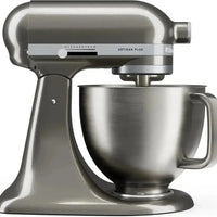 KitchenAid - Artisan Plus 5 QT Medallion Silver Tilt-Head Stand Mixer with Accessories - KSM50PKVXMS