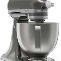 KitchenAid - Artisan Plus 5 QT Medallion Silver Tilt-Head Stand Mixer with Accessories - KSM50PKVXMS