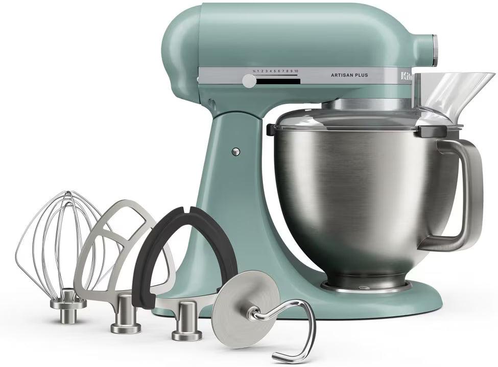 KitchenAid - Artisan Plus 5 QT Mint Julep Tilt-Head Stand Mixer with Accessories - KSM50PKVXMJ