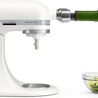 KitchenAid - Artisan Plus 5 QT Porcelain White Tilt-Head Stand Mixer with Accessories - KSM50PKVXPL