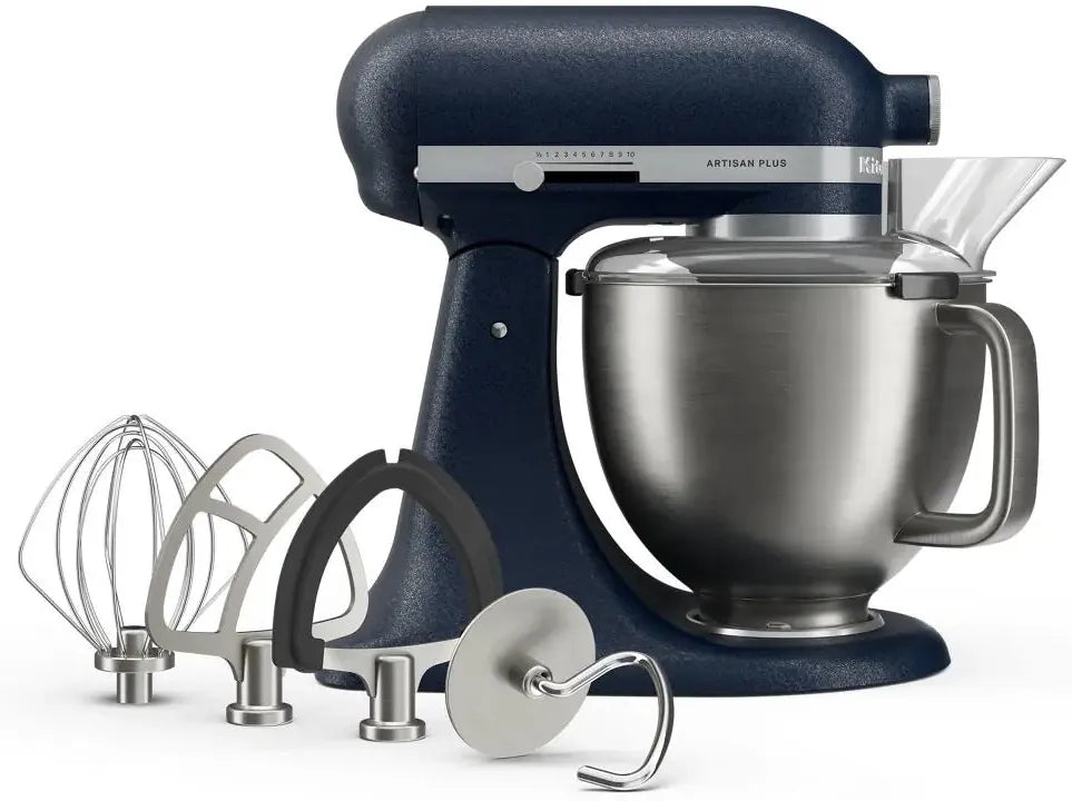 KitchenAid - Artisan Plus 5 QT Wild Blueberry Tilt-Head Stand Mixer with Accessories - KSM50PKVXWB