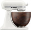 KitchenAid - Artisan Series 5-Quart Porcelain Tilt-Head Stand Mixer with True Walnut Wood Bowl - KSM156WBPL