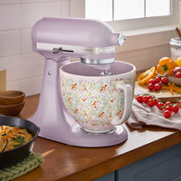 KitchenAid - Artisan Series 5-Quart Wildflower Tilt-Head Stand Mixer with Ceramic Bowl - KSM156CXWF