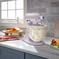 KitchenAid - Artisan Series 5-Quart Wildflower Tilt-Head Stand Mixer with Ceramic Bowl - KSM156CXWF