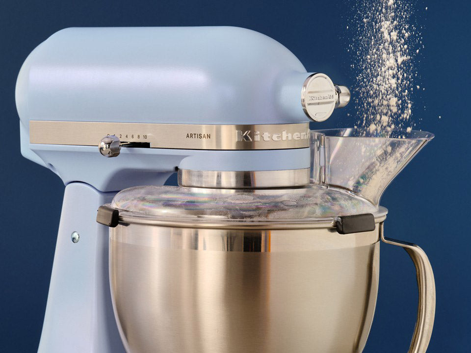 KitchenAid - Artisan Series Blue Salt Tilt-Head Stand Mixer with Premium Accessory Pack - KSM195PSOA