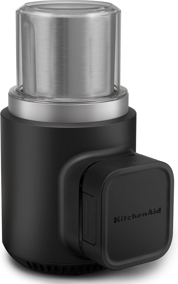 KitchenAid - Black Matte Cordless Blade Coffee Grinder - Battery Included - KBGR111BM