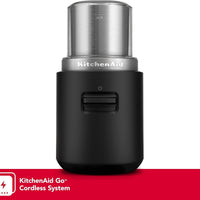 KitchenAid - Black Matte Cordless Blade Coffee Grinder - Battery Included - KBGR111BM - DISCONTINUED