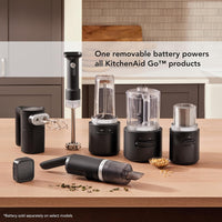 KitchenAid - Black Matte Cordless Blade Coffee Grinder - Battery Sold Separately - KBGR100BM