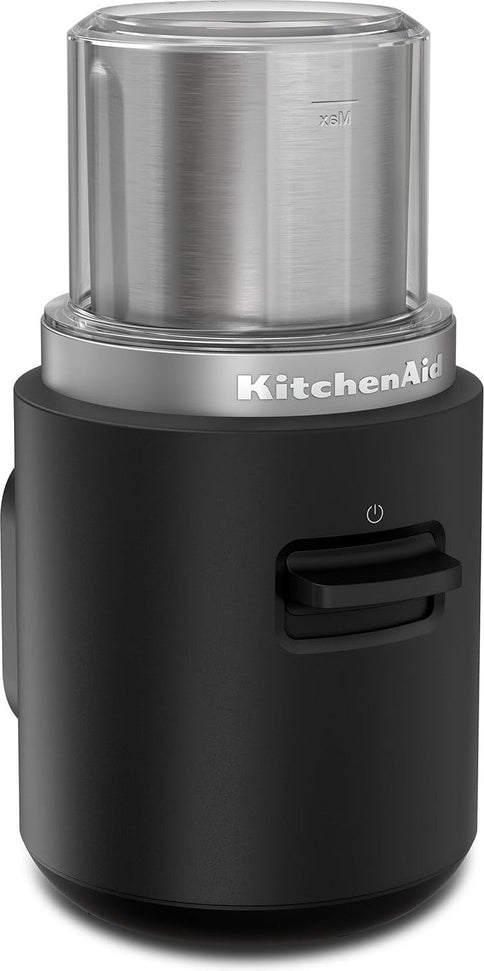 KitchenAid - Black Matte Cordless Blade Coffee Grinder - Battery Sold Separately - KBGR100BM