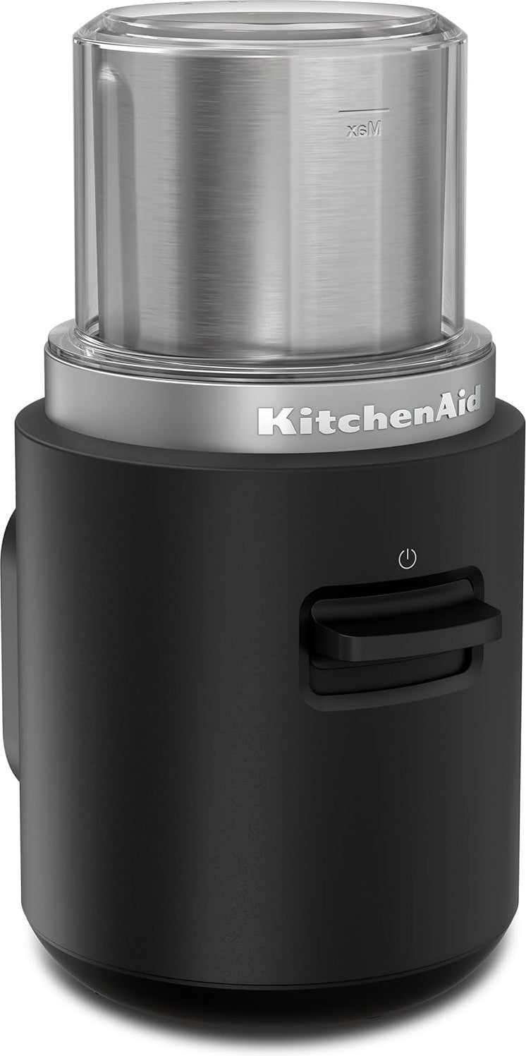 KitchenAid - Black Matte Cordless Blade Coffee Grinder - Battery Sold Separately - KBGR100BM