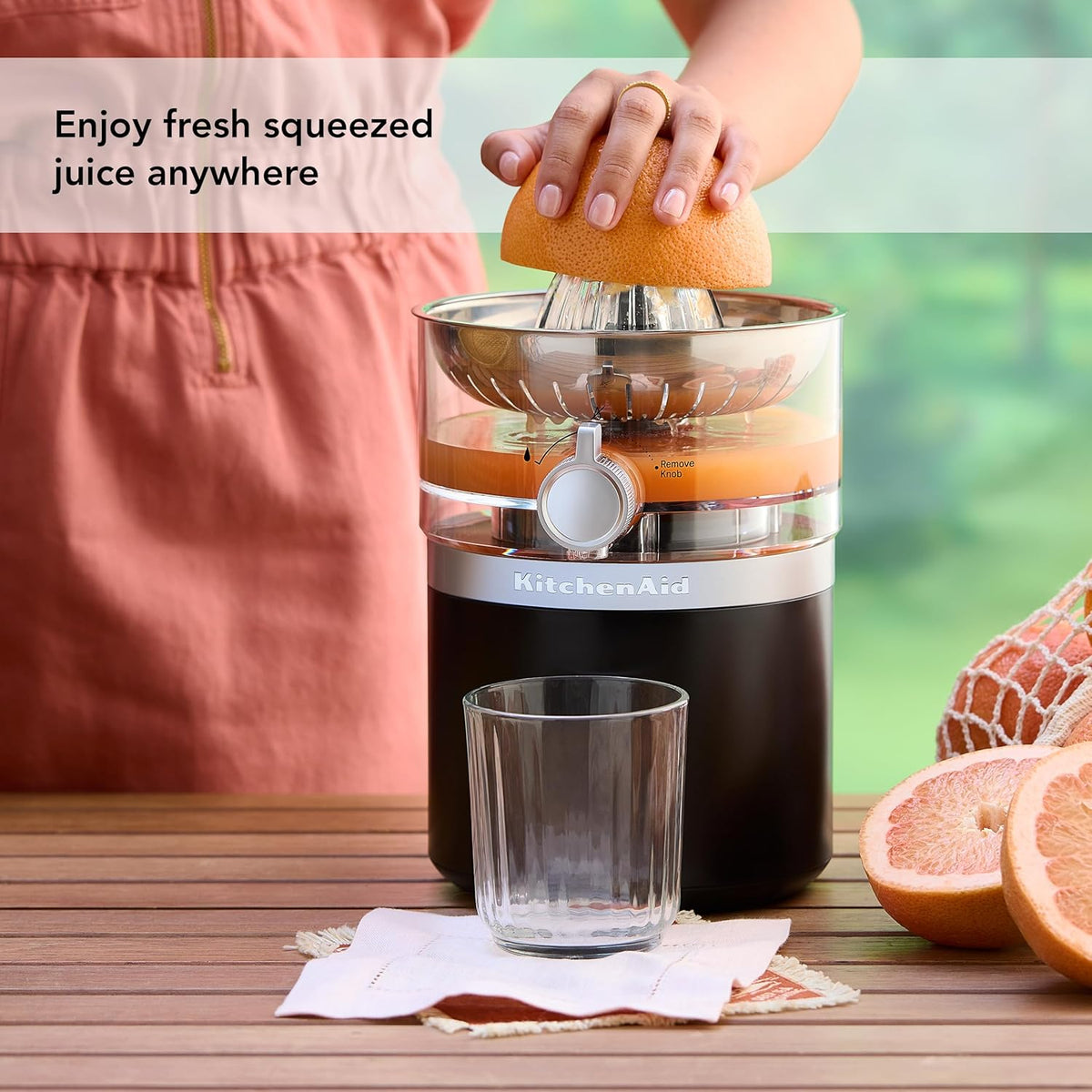 KitchenAid - Black Matte Cordless Citrus Juicer - Battery Sold Separately - KCJR160BM