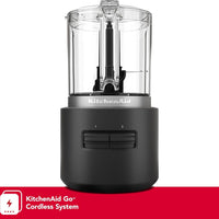 KitchenAid - Black Matte Cordless Food Chopper - Battery Included - KFCR531BM