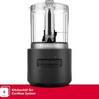 KitchenAid - Black Matte Cordless Food Chopper - Battery Included - KFCR531BM - DISCONTINUED