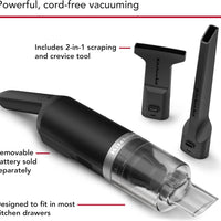 KitchenAid - Black Matte Cordless Kitchen Vacuum - Battery Sold Separately - KKVR100BM