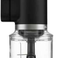 KitchenAid - Black Matte Cordless Top Down Chopper - Battery Included - KTCR351BM