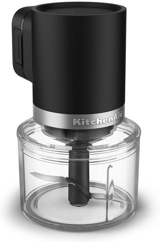 KitchenAid - Black Matte Cordless Top Down Chopper - Battery Included - KTCR351BM