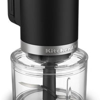 KitchenAid - Black Matte Cordless Top Down Chopper - Battery Included - KTCR351BM