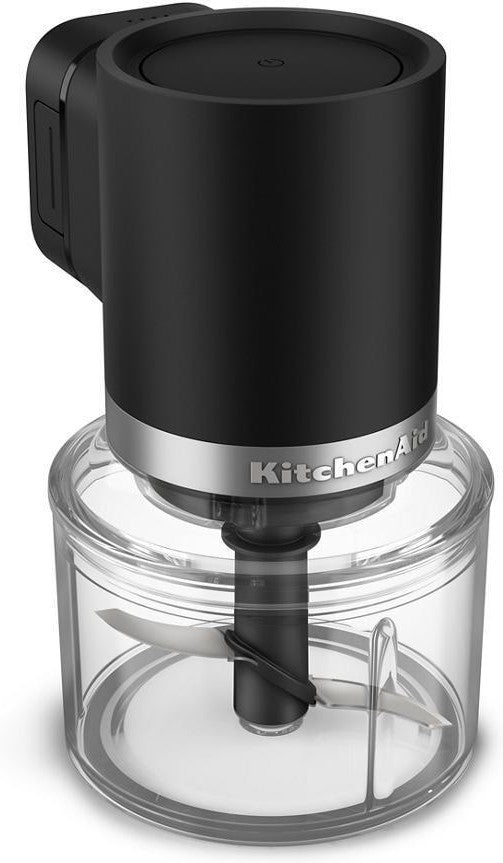 KitchenAid - Black Matte Cordless Top Down Chopper - Battery Included - KTCR351BM
