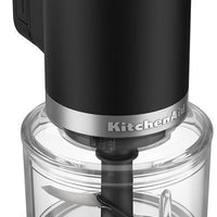 KitchenAid - Black Matte Cordless Top Down Chopper - Battery Included - KTCR351BM