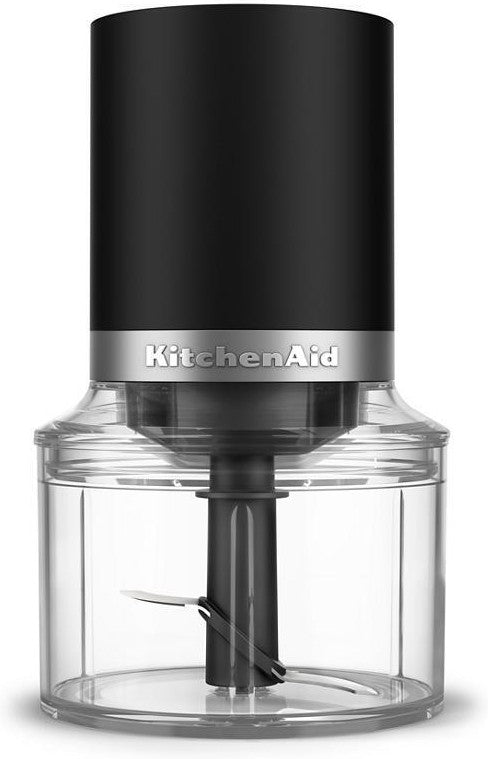 KitchenAid - Black Matte Cordless Top Down Chopper - Battery Included - KTCR351BM