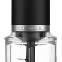 KitchenAid - Black Matte Cordless Top Down Chopper - Battery Included - KTCR351BM