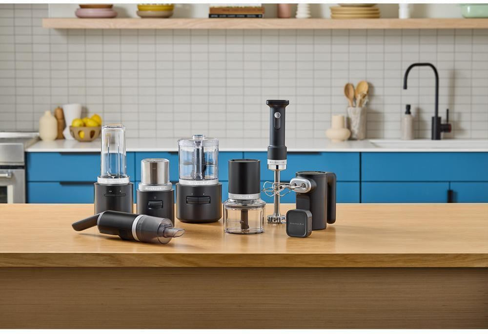 KitchenAid - Black Matte Cordless Top Down Chopper - Battery Sold Separately - KTCR350BM