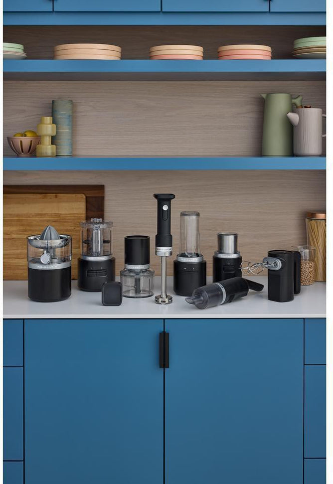 KitchenAid - Black Matte Cordless Top Down Chopper - Battery Sold Separately - KTCR350BM