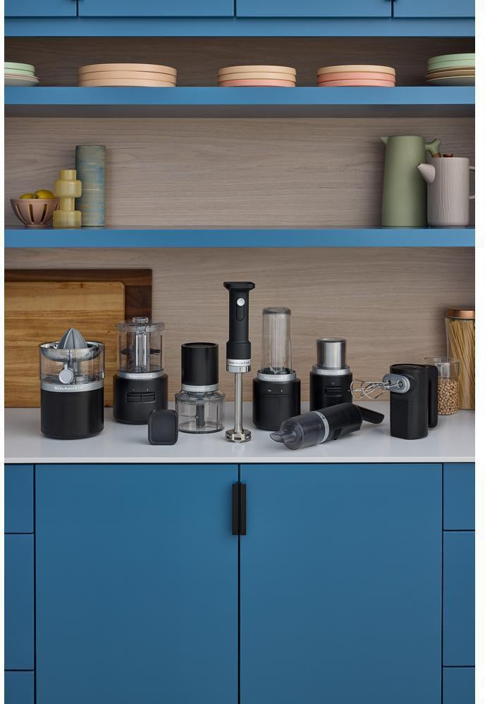 KitchenAid - Black Matte Cordless Top Down Chopper - Battery Sold Separately - KTCR350BM