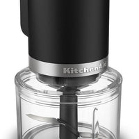 KitchenAid - Black Matte Cordless Top Down Chopper - Battery Sold Separately - KTCR350BM