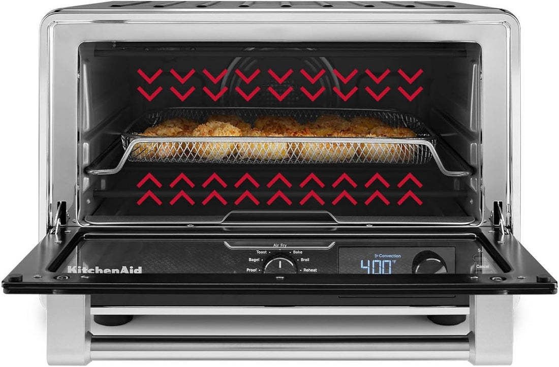 KitchenAid - Black Matte Digital Air Fry Countertop Oven - KCO124BM
