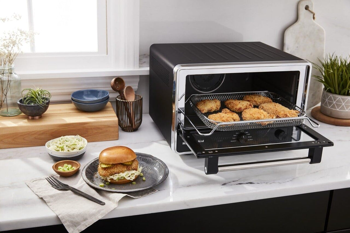 KitchenAid - Black Matte Digital Air Fry Countertop Oven - KCO124BM