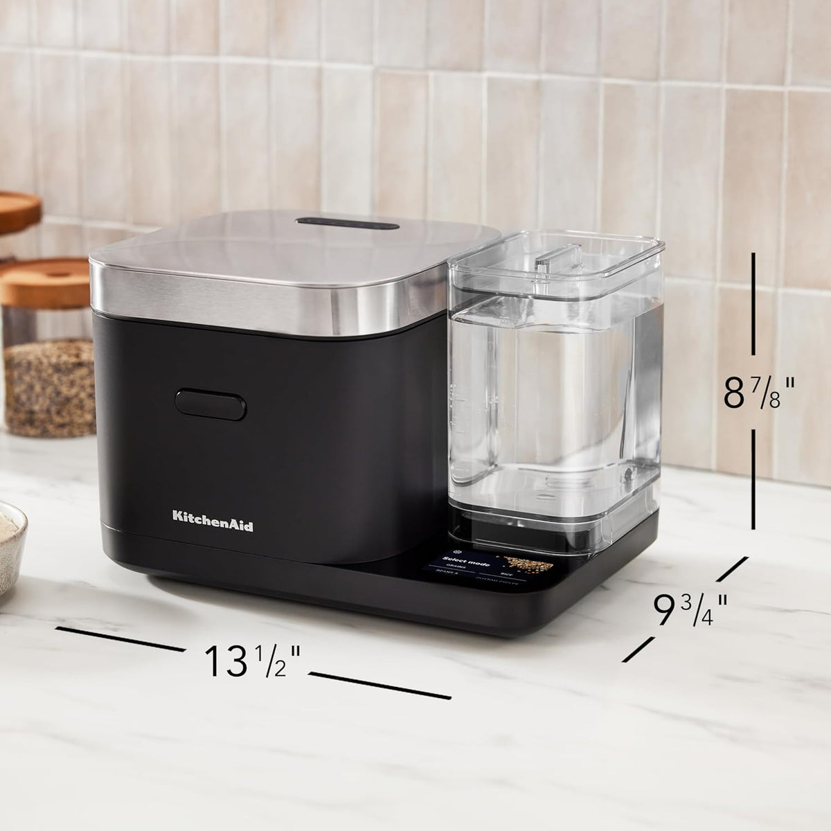 KitchenAid - Black Matte Grain and Rice Slow Cooker - KGC3155BM