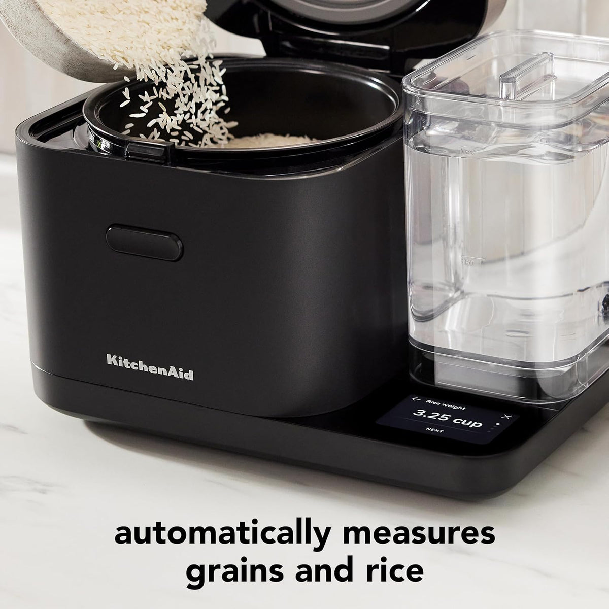 KitchenAid - Black Matte Grain and Rice Slow Cooker - KGC3155BM