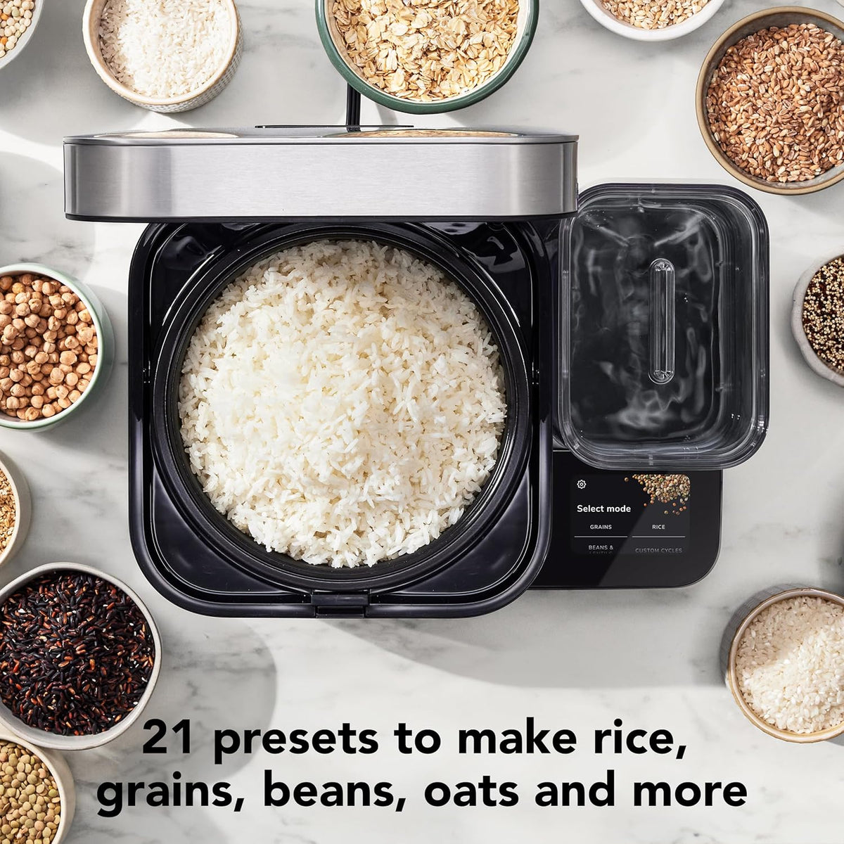 KitchenAid - Black Matte Grain and Rice Slow Cooker - KGC3155BM