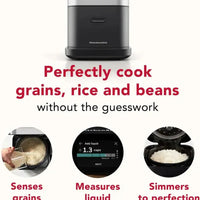 KitchenAid - Compact Grain and Rice Cooker, Black Matte - KGC2154BM
