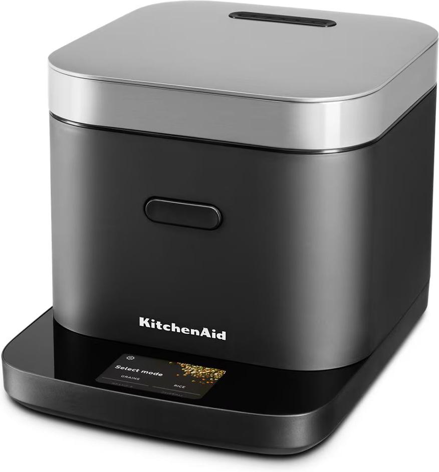 KitchenAid - Compact Grain and Rice Cooker, Black Matte - KGC2154BM