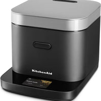 KitchenAid - Compact Grain and Rice Cooker, Black Matte - KGC2154BM