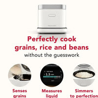 KitchenAid - Compact Grain and Rice Cooker, Porcelain White - KGC2154PL