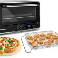 KitchenAid - Digital Countertop Air Fry Oven with Pizza Function, Contour Silver - KCO128CU