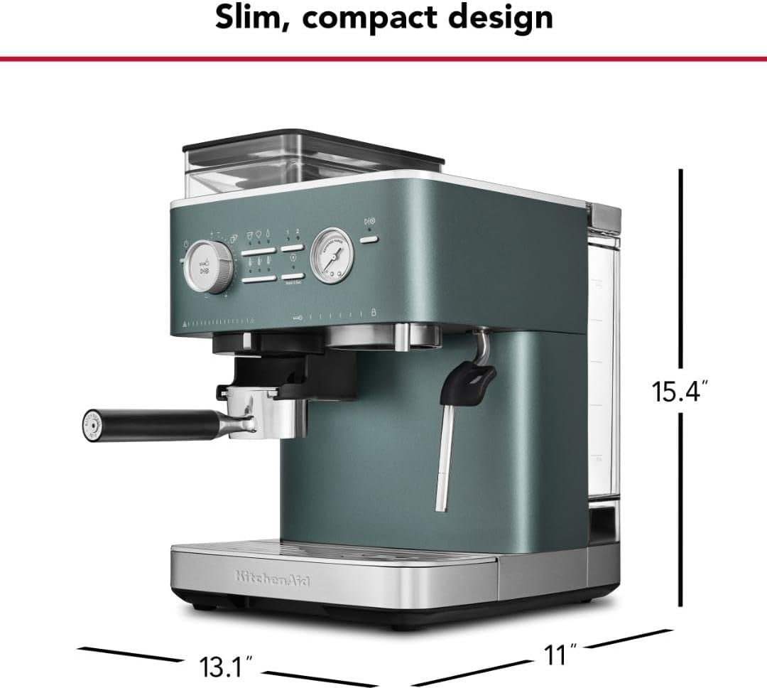 KitchenAid Juniper SemiAutomatic Espresso Machine with Burr Grinder