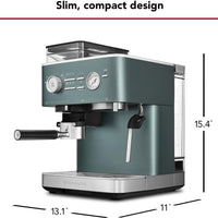 KitchenAid - Juniper Semi-Automatic Espresso Machine with Burr Grinder - KES6551JP