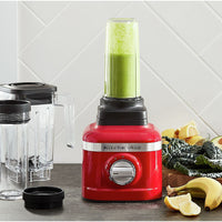 KitchenAid - K150 Passion Red 3 Speed Ice Crushing Blender with 2 Personal Blender Jars - KSB1332PA