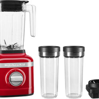 KitchenAid - K150 Passion Red 3 Speed Ice Crushing Blender with 2 Personal Blender Jars - KSB1332PA