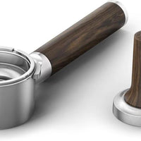 KitchenAid - KitchenAid 3-Piece Walnut Wood Espresso Accessory Kit, Portafilter, Tamper and Bean Hopper Lid - KESWAS