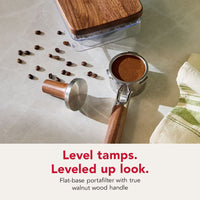 KitchenAid - KitchenAid 3-Piece Walnut Wood Espresso Accessory Kit, Portafilter, Tamper and Bean Hopper Lid - KESWAS