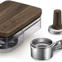KitchenAid - KitchenAid 3-Piece Walnut Wood Espresso Accessory Kit, Portafilter, Tamper and Bean Hopper Lid - KESWAS
