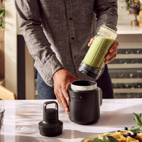 KitchenAid - KitchenAid Go Cordless Black Matte Personal Blender Jar, 16 oz with Travel Lid - KSBRJA16BM