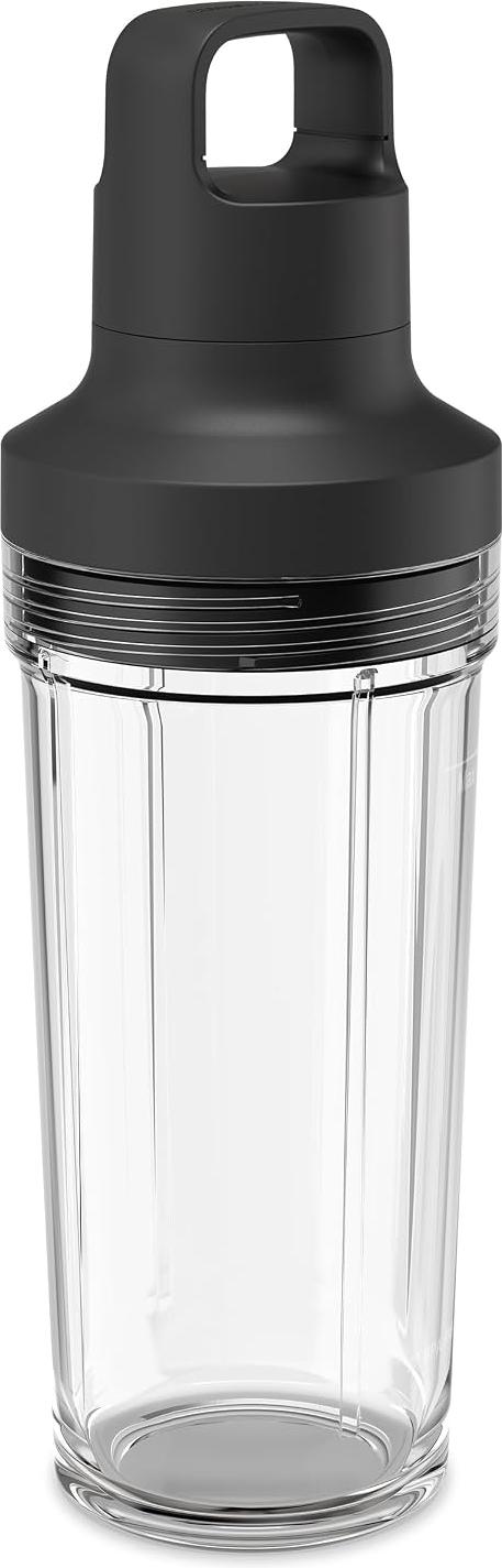 KitchenAid - KitchenAid Go Cordless Black Matte Personal Blender Jar, 16 oz with Travel Lid - KSBRJA16BM