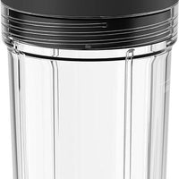 KitchenAid - KitchenAid Go Cordless Black Matte Personal Blender Jar, 16 oz with Travel Lid - KSBRJA16BM